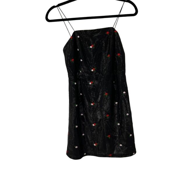 Urban Outfitters Colette Shimmer Rose‎ Embroidery Mini Dress - Picture 1 of 9